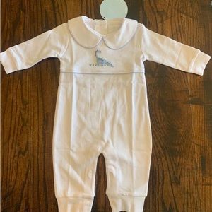 Little English dinosaur romper